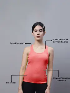 FBAR Pack Of 2 Racerback Bio Wash Pure Cotton Regular Tank Top