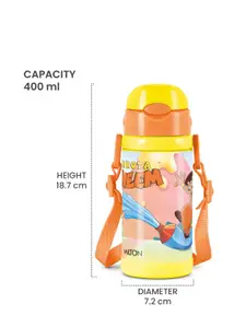 Milton Kids Charmy 450 Yellow Chota Bhim Thermosteel Vacuum Insulated Water Bottle 400 Ml
