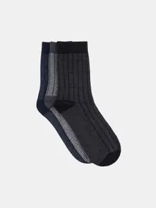 BYFORD by Pantaloons Men Pack Of 3 Striped Above Ankle-Length Socks
