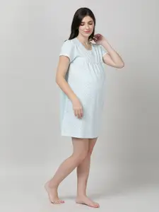 mackly Printed Maternity Nightdress