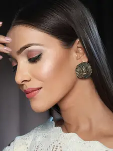 Priyaasi Gold-Plated Contemporary Studs Earrings