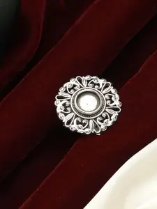 Priyaasi Oxidised Silver Plated Slip-On Finger Ring