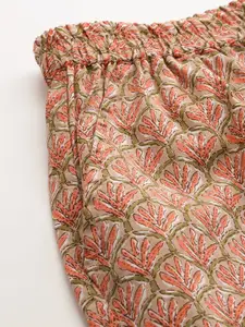 ETC Women Floral Printed Pure Cotton Night Suit