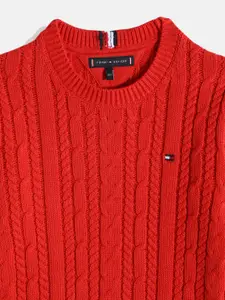 Tommy Hilfiger Boys Cable Knit Pullover