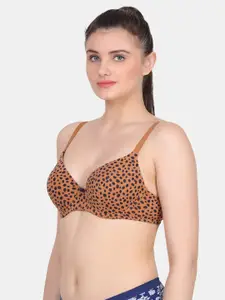 Amour Secret Polka Dot Bra Full Coverage Underwired Lightly Padded