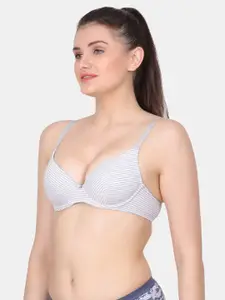 Amour Secret Polka Dot Full Coverage Underwired Lightly Padded Bra All Day Comfort