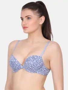Amour Secret Printed Full Coverage Underwired Lightly Padded Bra