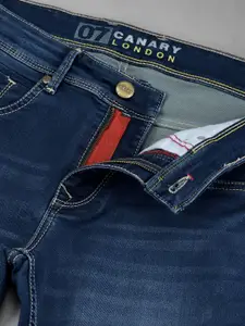 Canary London Men Smart Skinny Fit Low-Rise Light Fade Stretchable Jeans