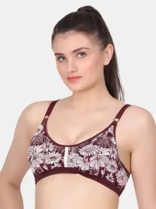 Amour Secret Floral Printed Bra Full Coverage Lightly Padded-PDRKN019_Chy