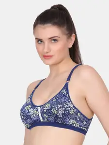 Amour Secret Floral Printed Full Coverage Lightly Padded Everyday Bra