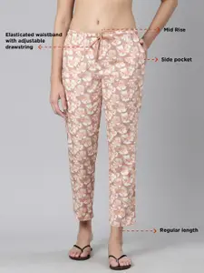Enamor Women Printed Cotton Lounge Pants