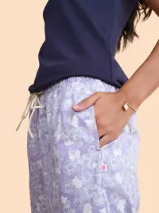 Enamor Women Printed Cotton Lounge Pants