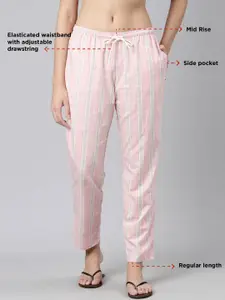 Enamor Women Checked Cotton Lounge Pants