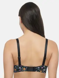 Triumph Floral Printed Lightly Padded Non-Wired T-Shirt Bra All Day Comfort