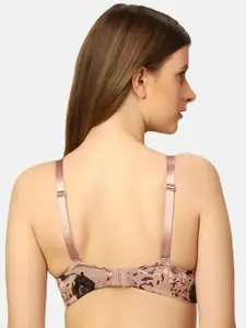 Triumph Floral Printed Lightly Padded Non-Wired T-Shirt Bra All Day Comfort