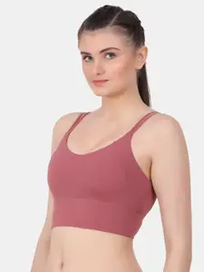 Amour Secret Sports Bra Seamless Cups Full Coverage Lightly Padded-SB2061_Rbn