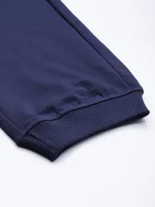 WROGN Men Brand Logo Printed Mid-Rise Joggers