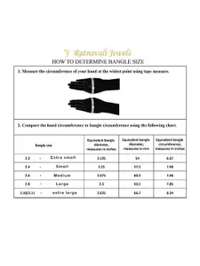 RATNAVALI JEWELS Set Of 2 Gold-Plated AD-Studded Bangles