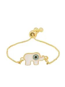 I Jewels Set Of 2 Gold-Plated Charm Bracelet