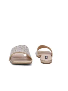 Sherrif Shoes Printed Open Toe Flats