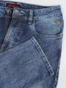 Flying Machine Men Tapered Fit Heavy Fade Clean Look Stretchable Jeans