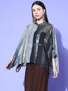 InWeave Women Embellished Button Shrug