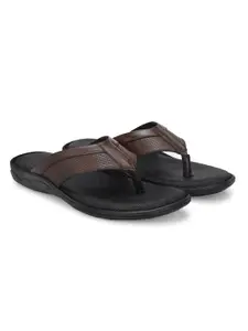Azzaro Black Men Textured Leather Comfort Sandals
