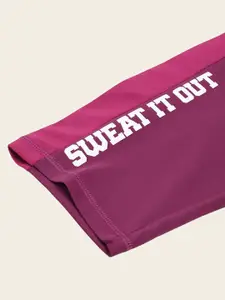 FOREVER 21 Women Pink Printed Sports Shorts