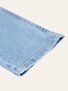 FOREVER 21 Men Blue Heavy Fade Mildly Distressed Jeans