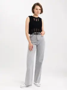 DeFacto Self design Knitted Top