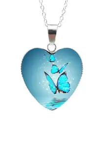 MYKI Silver-Plated Pendant With Chain