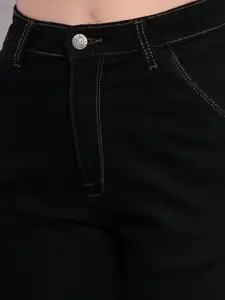 BAESD Women Flared High-Rise Clean Look Stretchable Jeans