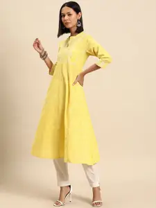 all about you Checked Indie Prints Liva Kurta