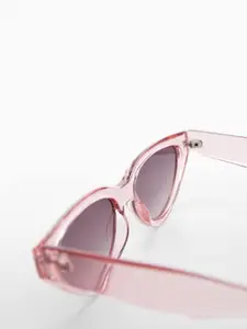 MANGO Women Cateye Sunglasses with UV Protected Lens 57010601-82
