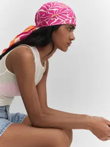 MANGO Floral Printed Scarf