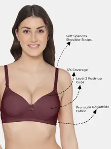 Tweens Pack of 2 Push-Up Soft Polyamide 3/4th Coverage Bra