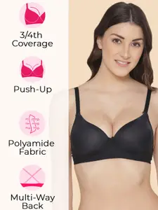 Tweens Pack of 2 Push-Up Soft Polyamide 3/4th Coverage Bra