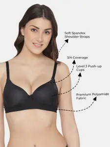 Tweens Pack of 2 Push-Up Soft Polyamide 3/4th Coverage Bra