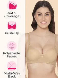Tweens Pack of 2 Push-Up Soft Polyamide 3/4th Coverage Bra