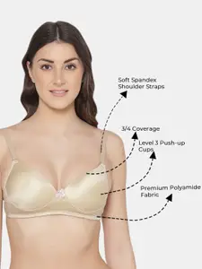 Tweens Pack of 2 Push-Up Soft Polyamide 3/4th Coverage Bra