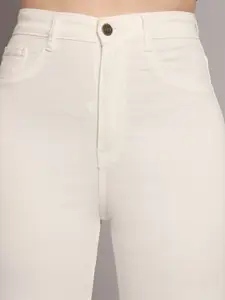 BAESD Women Skinny Fit High-Rise Cropped Stretchable Jeans