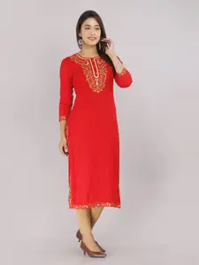 KALINI Ethnic Motifs Embroidered Kurta