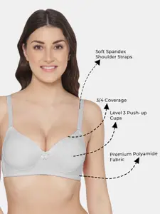 Tweens Pack of 2 Push-Up Soft Polyamide 3/4th Coverage Bra