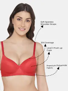 Tweens Pack of 2 Push-Up Soft Polyamide 3/4th Coverage Bra