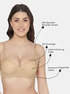 Tweens Pack of 2 Push-Up Soft Polyamide 3/4th Coverage Bra