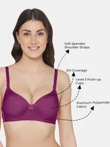 Tweens Pack of 2 Push-Up Soft Polyamide 3/4th Coverage Bra