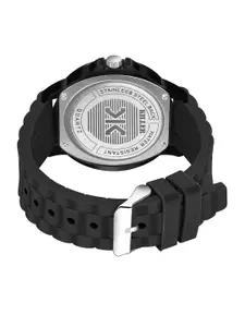 Killer Men Brass Dial & Bracelet Style Straps Analogue Watch KL-9613-BLACK