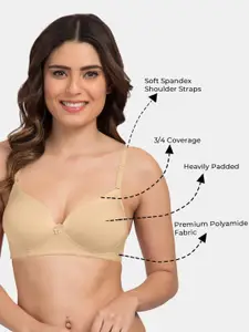 Tweens Pack Of 2 With Half Coverage Heavily Padded T-shirt Bra With All Day Comfort