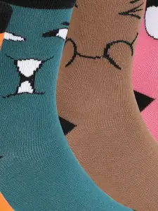 Supersox Boys Pack Of 6 Patterned Cotton Above Ankle Length Socks