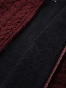 Monte Carlo Cable Knit Fleece Lined Cardigan